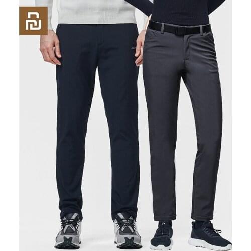 Youpin PELLIOT Fleece Warm Soft Shell Pants for Men Women Windproof Waterproof Pants Outdoor Hiking Camping Climbing Trousers