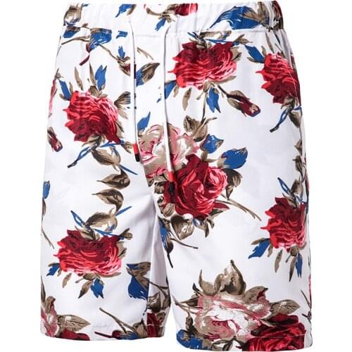 Hawaiian Floral Shorts for Men 2021 Summer New Fashion Male Clothing Casual Beach Flower Five-point Pants Plus Size 5XL