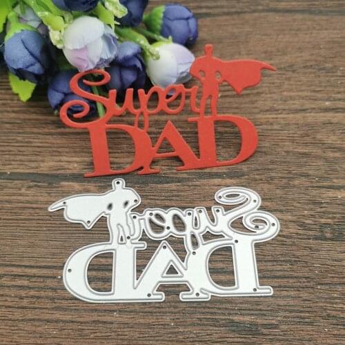 Fathers day Metal Cutting Dies Stencils For DIY Scrapbooking Decorative Embossing Handcraft Die Cutting Template