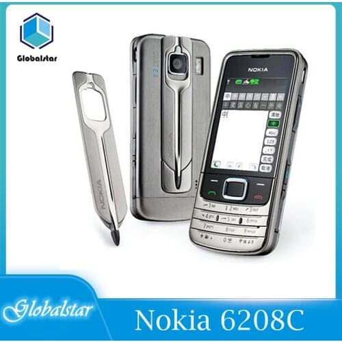Nokia 6208C 6208c Refurbished mobile phones Original Unlocked Cheap GSM 1 year Warranty Good quality Phone Free Shipping Fast