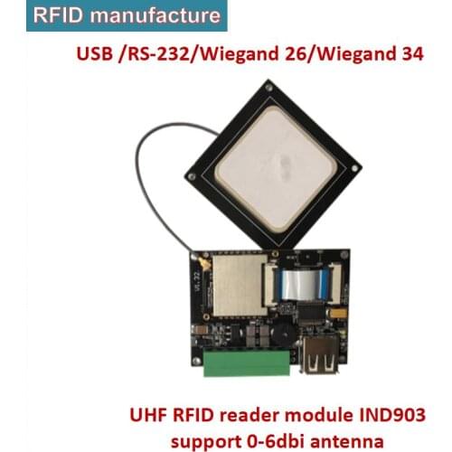 UHF RFID reader module short range RS232 epc gen2 rfid reader tcp/ip with IPEX /SAM antenna 915mhz for asset warehouse trace