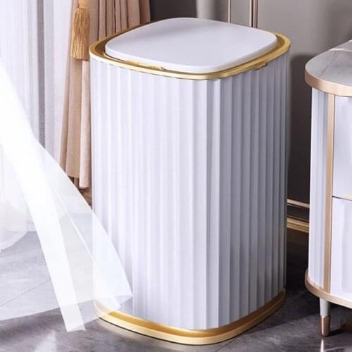 Smart Sensor Garbage Bin Bathroom Toilet Kitchen Trash Can Best Automatic Induction Waterproof Bin with Lid 10/15L