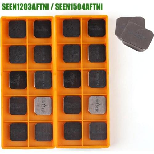 10pcs Cermet Insert SEEN1203 SEEN1504 AFTN1 NX2525 CNC Lathe Milling Tools SEEN Blade Machine Mill Cutter Tool for Steel
