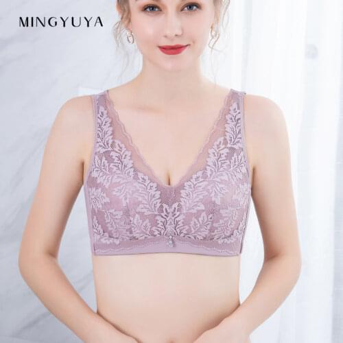 Large size underwear blowhole cup large cup fat thin waistcoat type without steel ring to contain large chest with small bra