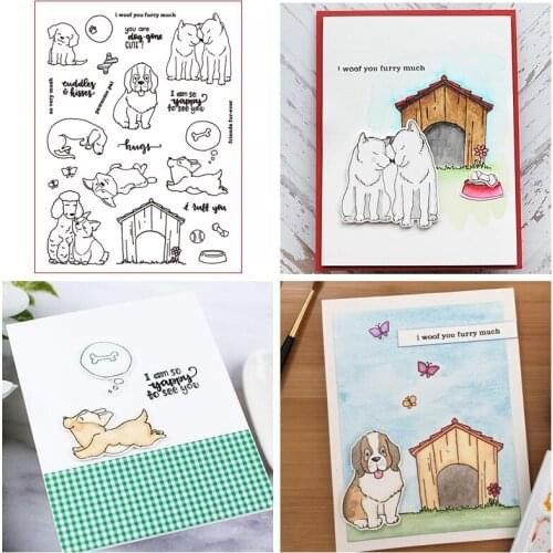 Friends Forever Animals Clear Stamps for DIY Scrapbooking Card Making Crafts Fun Decoration Transparent Stempels Silicone Seal