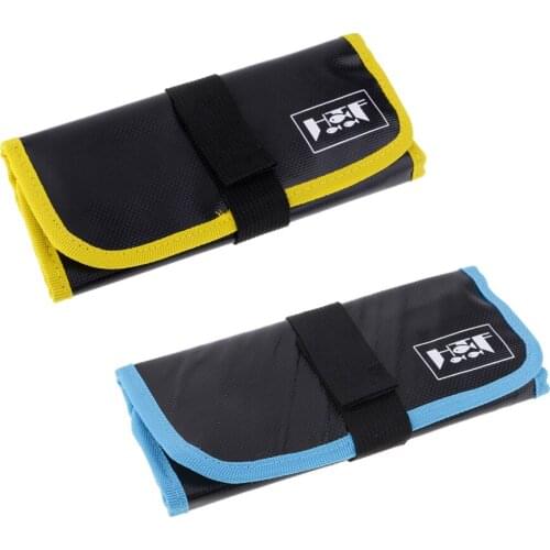 Fishing 12- Roll-up Trolling Tackle Storage Jig Lures Baits Bag Pouch