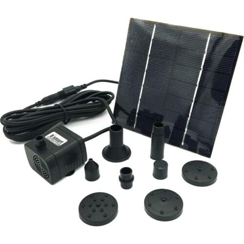 SR180-1.4W Electric Water Pump Solar Power DC 7V Fish Pond Landscape 140-200L/H Mushroom Soilless Culture Pressure Pump Water