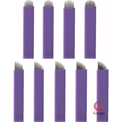 Extremely Thin 0.16mm Nano blades microblading needles Permanent Makeup Eyebrow Tattoo Needle Blade Microblade 3D Embroidery