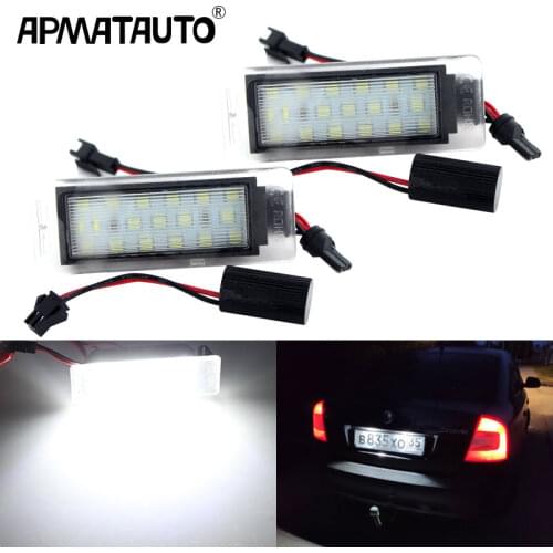 2pcs LED Licence Number Plate Light for OPEL VAUXHALL MOKKA Insignia Sports Tourer Cadillac GMC Chevrolet Cruze Camaro Corvette