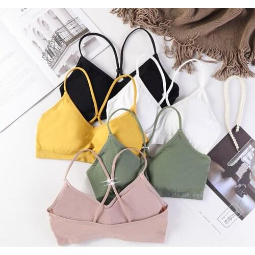 Women Crop Top Seamless Tops Sexy Tube Top Female Underwear Beauty Back Crop Tops Lingerie Padded Bralette Bandeau Bra