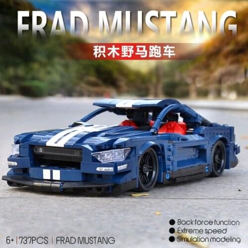 IN STOCK 701710 Mustang Super Racing Car Compatible Technic City Champion Bulding Bricks Educational Toy Christmas Gifts For Boy