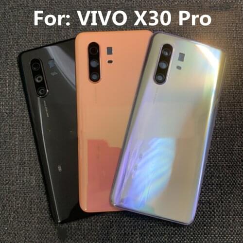 For VIVO X30 pro battery back cover for vivo X30pro back case glass back case housing door With Camera Frame Replace Repair