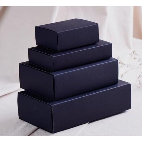 100pcs fast shipping custom Black packaging cardboard box black packaging gift box black paper drawer boxes gift cardboard box