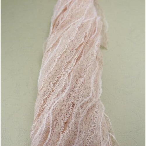 170 yards 20mm width pinky cheeks color non-Elastic non-Stretch Lace trim sewing accessories