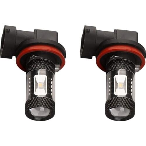 2 Pieces H11 2828 6LED 30W Car Fog Driving DRL Light Bulbs 7000K Cool White