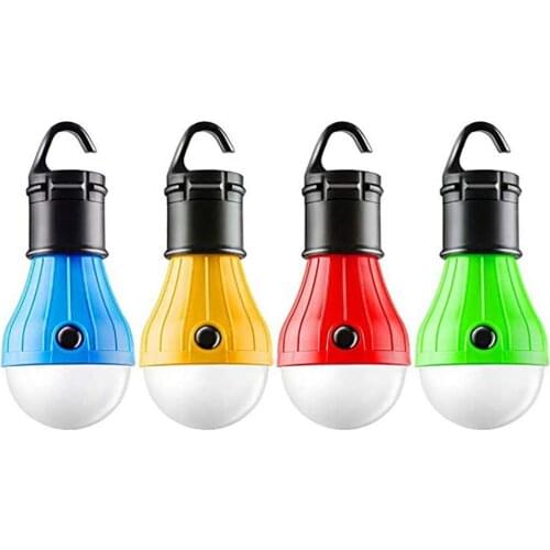 4pcs Outdoor LED Light Bulbs Emergency Portable Buckle LED Floodlight Small Hanging Light Globe Bulb Led String Lights Battery