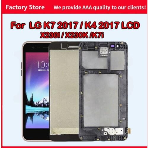 480 * 854 FHD Original LCD For LG K7 2017 K4 2017 Display Screen For X230 X230K K7i X230I Screen LCD Display Assembly