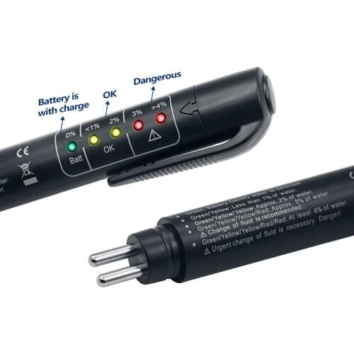 5 LEDs Mini Auto Diagnostic Brakes Test Pen Portable Vehicle Automatic Brake-Fluid Tester for DOT3 DOT4 DOT5