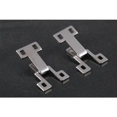 50 pairs / lot #6001 HE-022 metal brass garment hooks trousers / skirts hooks and eyes silver nickle free shipping