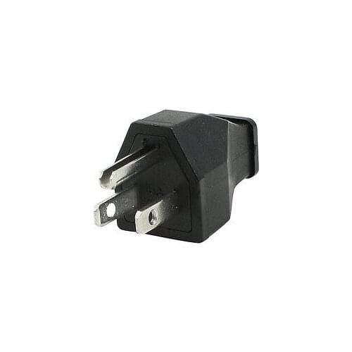 AC 125V 15A 3 Pin Male Power Cord Connector Black Japan US Plug