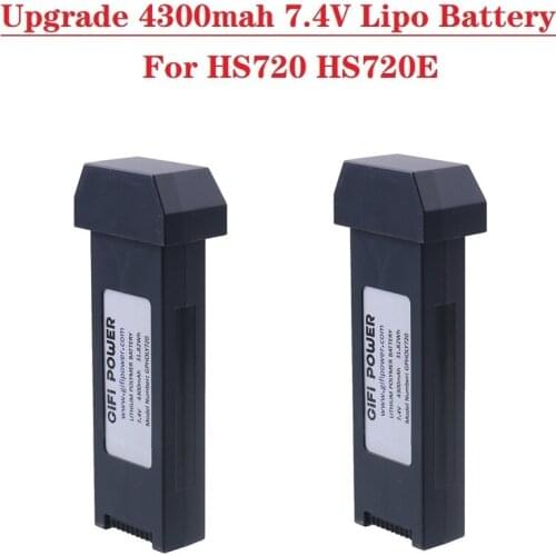 2Pieces Upgrade 7.4V 4300mah Lithium Battery for HS720 HS720E Folding Brushless Quadcopter Accessory Remote Control UAV