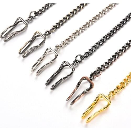 Folsom Antique Vintage Silver Alloy Chain for Fob Albert Pendant Fob Pocket Watch Holder Quartz Watches High Quality NEW