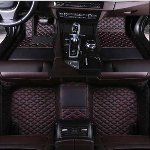 Custom logo car floor mats for Toyota Land Cruiser 200 Prado150 120 Rav4 Corolla Avalon Highlander Camry Crown Car carpet 2020