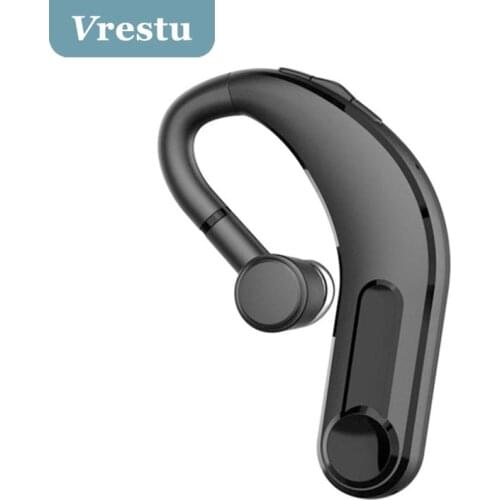 New Wireless Bluetooth Headset Business Hands Free Headphones V5.0 Earphones IPX6 Waterproof Sports Bass Earbuds with Microphone