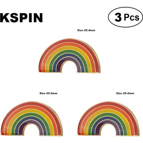 Rainbow Shape Lapel Pin Brooches Pins Flag badge Brooch Badges