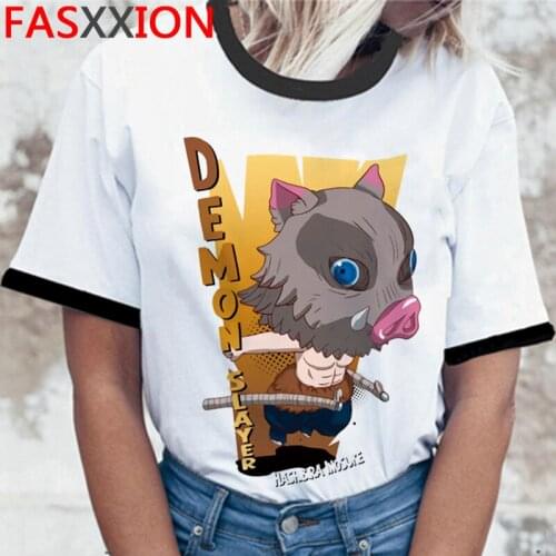 Kimetsu No Yaiba Demon Slayer tshirt male vintage streetwear harajuku kawaii harajuku t-shirt clothes graphic tees women