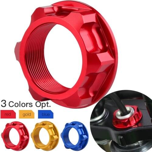 Steering Stem Nut For Honda CRF250L/M CRF250 RALLY CR85R CRF150R RII CRM 50 80 250R CRM250AR CRF1000L XR 230 250 400 Motard Baja
