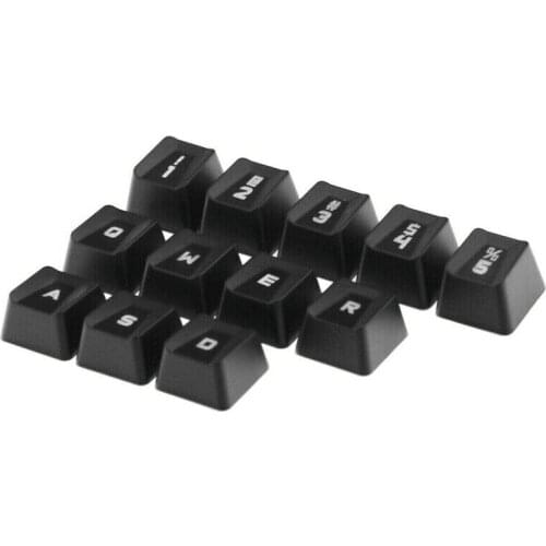 12PCS Key Cap Keycaps For Logitech G413 G910 G810 G613 K840 Mechanical Keyboard