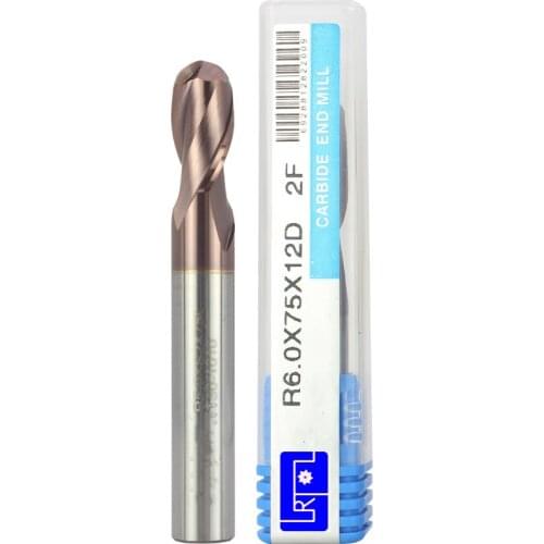 Discount Price Cutting HRC50 Ball Nose 4 Flute 4 6 8 10 12mm Alloy Carbide Milling Tungsten Steel Milling Cutter End Mill