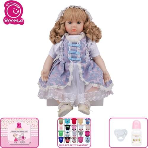 60 CM New Design Reborn Babies Dolls Cloth Body Realistic Fashion Princess Dress Up Doll Girl Toy For Kid Christmas Gifts