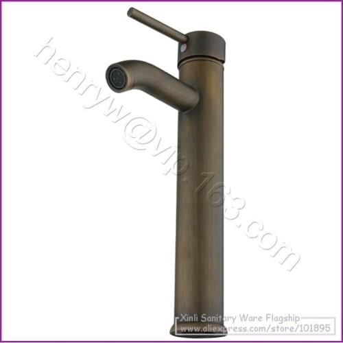 L15652 - Luxury Deck Mounted Bronze Color Brass Bronze Basin Faucet