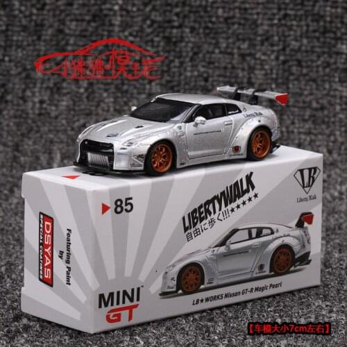 MINI GT 1:64 LB Nissan GTR Diecast Collection of Simulation Alloy Car Model Children Toys