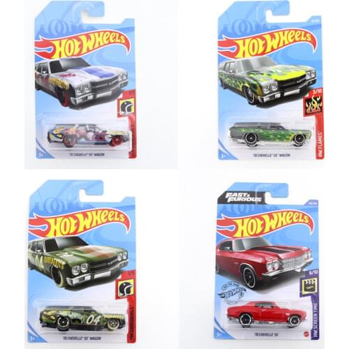 2021 Original Hot Wheels Mini Alloy Coupe 70 CHEVELLE SS WAGON 1/64 Metal Diecast Model Car Kids Toys Gift