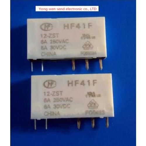 NEW relay HF41F-12-ZST HF41F12ZST HF41F 12ZST HF41F-12ZST HF41F 12-ZST DIP5 10PCS/LOT