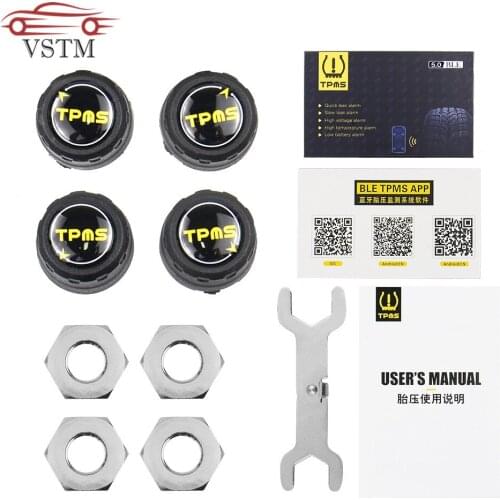 Orignal Car Bluetooth 5.0 TPMS Monitor Alarm System Tire Pressure Sensor For Andriod IOS Waterproof Car Accessories