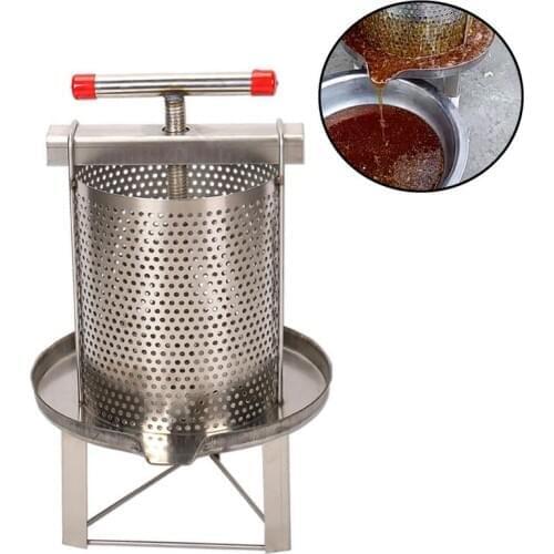 1PC Stainless Steel Mesh Wax Press Tools Household Manual Honey Presser Wax Press Beekeeping Tool Wax Injection Press