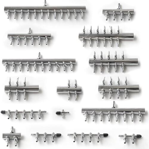 Stainless steel 4/6/8/10/12 Aquarium Fish Tank Adjust Air Line Tubing Volume Flow Control Valves Accessories