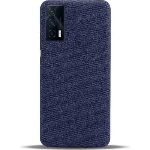 Cloth Texture Fit Cover For Vivo iQOO Neo 5 Coque Luxury Febric Antiskid Phone Case For VIVO iQOO Neo5 5G 6.62" 2021 Capa Funda