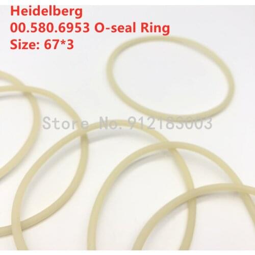 Best Quality Heidelberg 00.580.6953 O-seal Ring Size: 67*3 Rubber Ring For Offset Machine Spare Parts