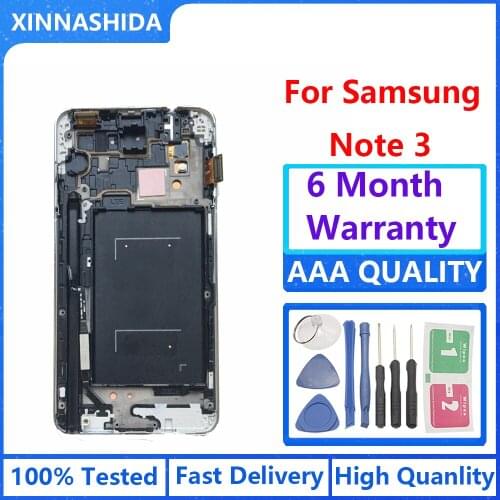 LCD For Samsung Galaxy Note 3 N9005 Note3 LCD Display Frame Touch Screen Digitizer Assembly Replacement