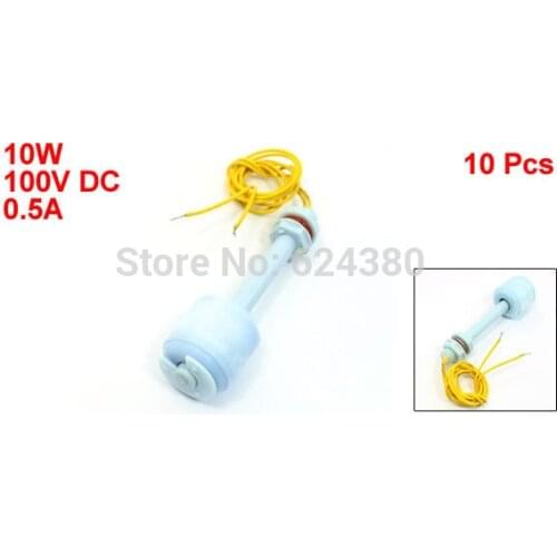 ZP7510 Fish Tank Pool Liquid Water Level Sensor Vertical P.P PP Float Switch Blue x 1 Bag ( 10 Pcs)