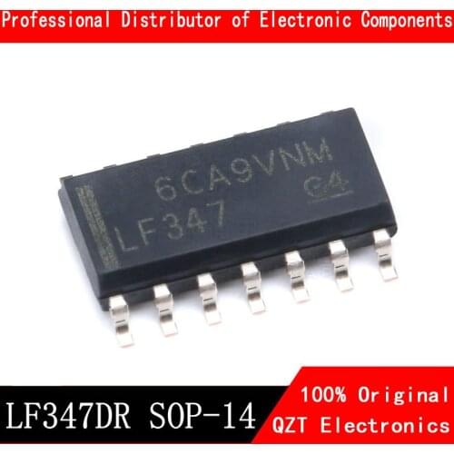 10PCS/LOT LF347DR SOP LF347 SOP14 347DR SOP-14 LF347D In Stock