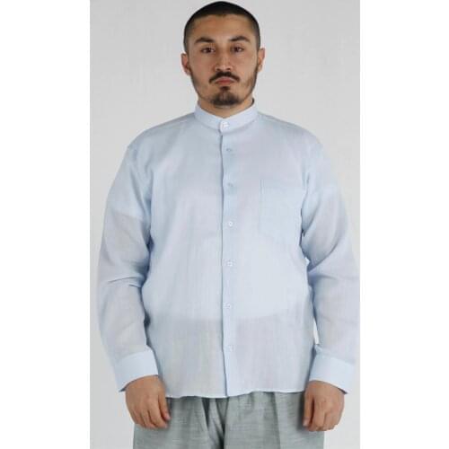 İslamic erkek gömleği 100 % pamuk gömlek İslamic Model Türk tarzı gömlek pamuk comport