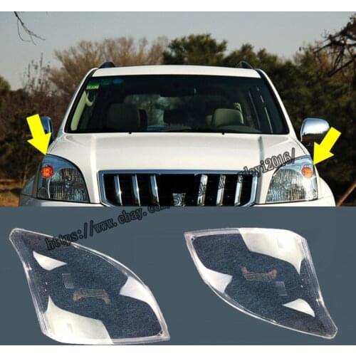 For Toyota Prado LC120 4000 2700 2003-2009 Headlight Headlamps Lamp Lens Cover Car modification accessories