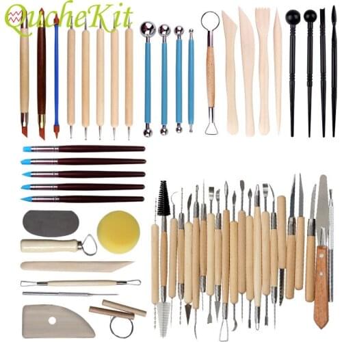 30/42/45/51/56pcs Clay Sculpting Tools Wax Carving Pottery Tools Polymer Shapers Modeling Polymer Clay Tools Sculpting Pen
