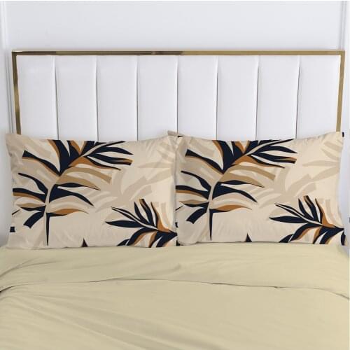 3D Pillow cover Pillow case Luxury Bedding Pillowcase Pillowcovers decorative 50x70 50x75 50x80 Customizable size Bohemian leaf
